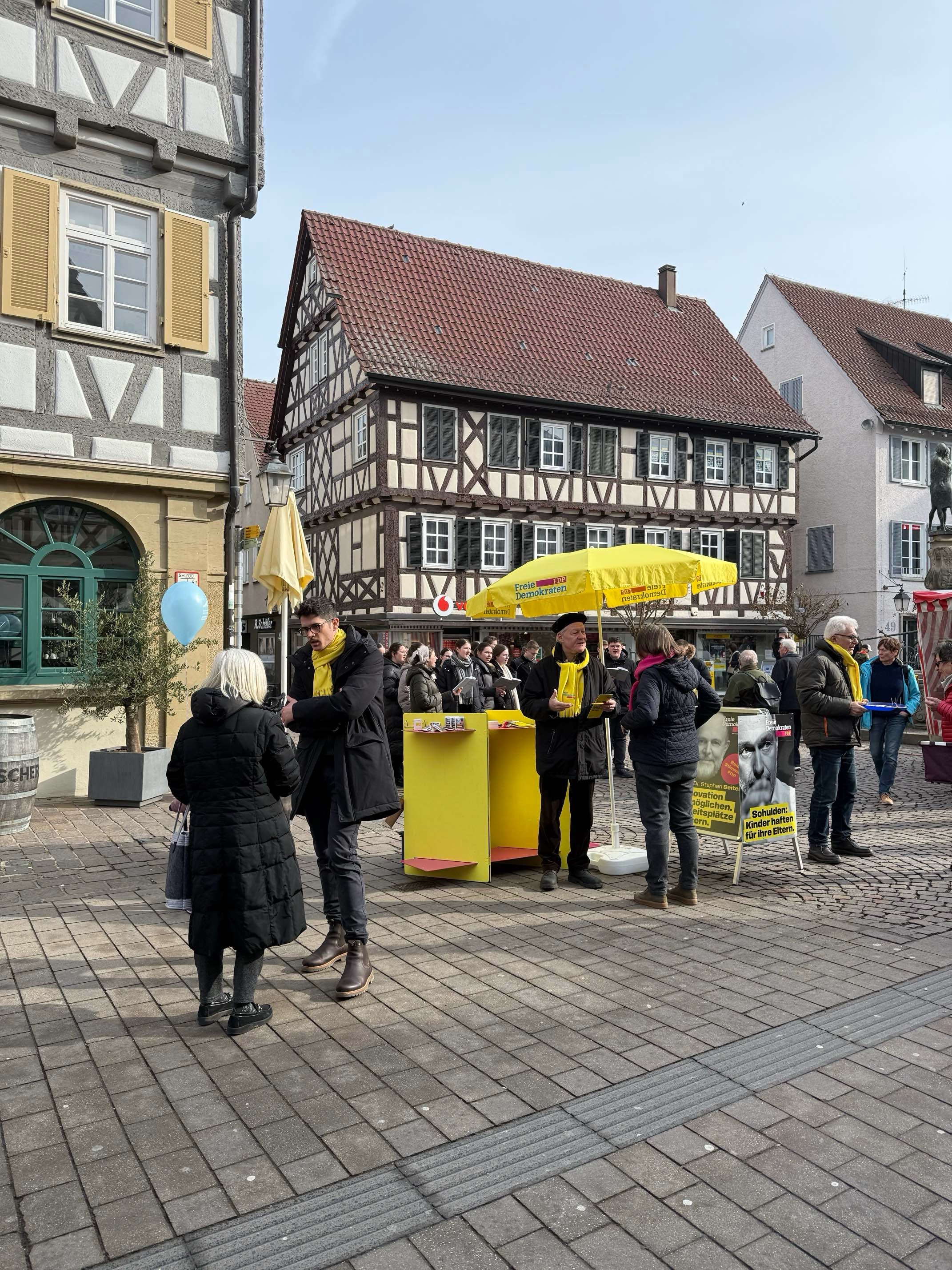 FDP Winnenden-Berglen Wahlstand