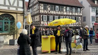 FDP Winnenden-Berglen Wahlstand